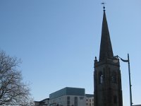 KingRichardIIIandFootball030  Passed this church, one (to hotel), twice (walk around), three (walk around part II), four (to ground), five (to hotel part II), six (to train station) times (more or less).