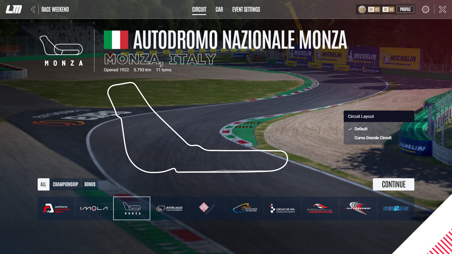 Track: Autodromo Nazionale Monza Grand Prix