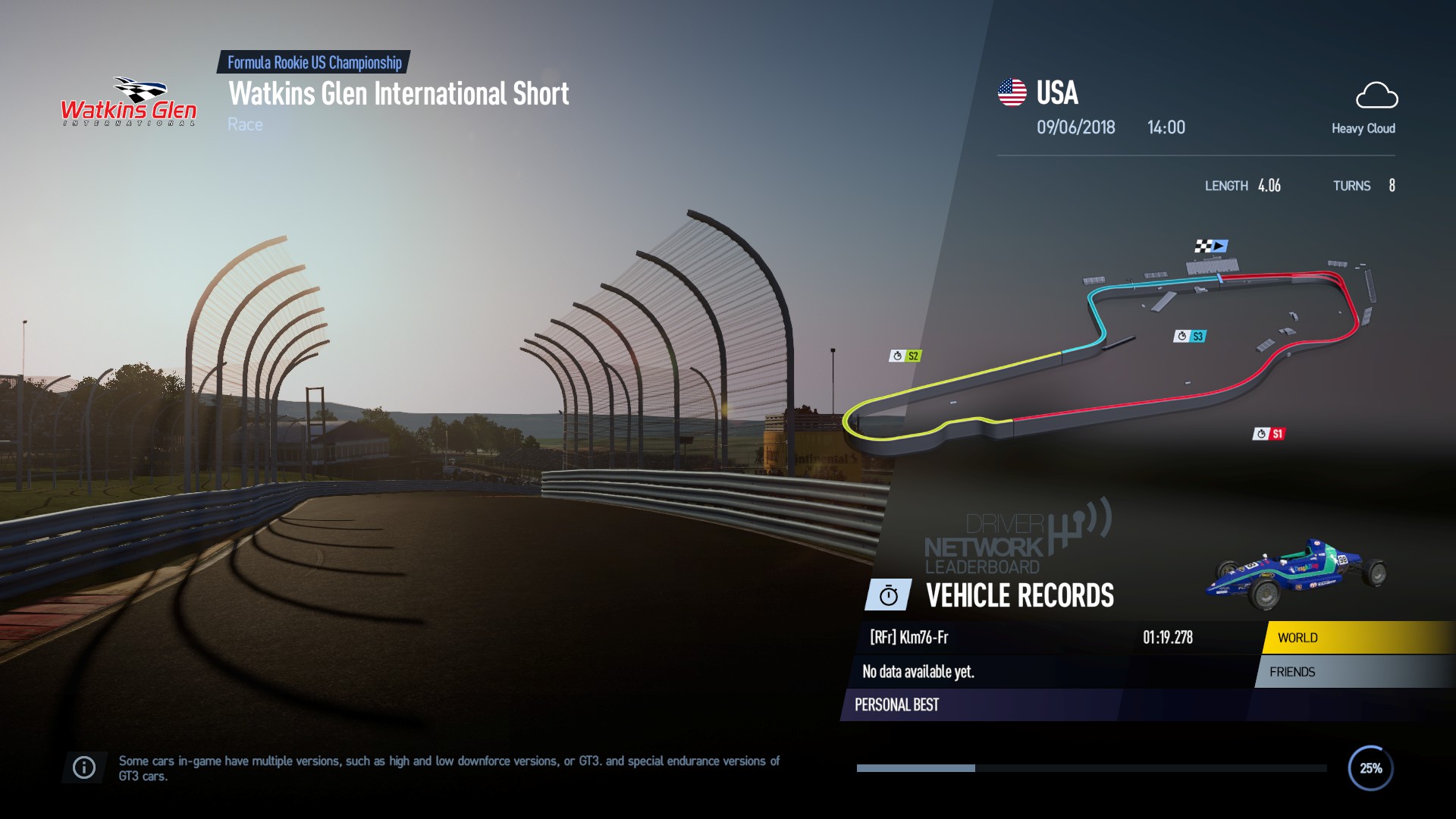 Track: Watkins Glen International Cup