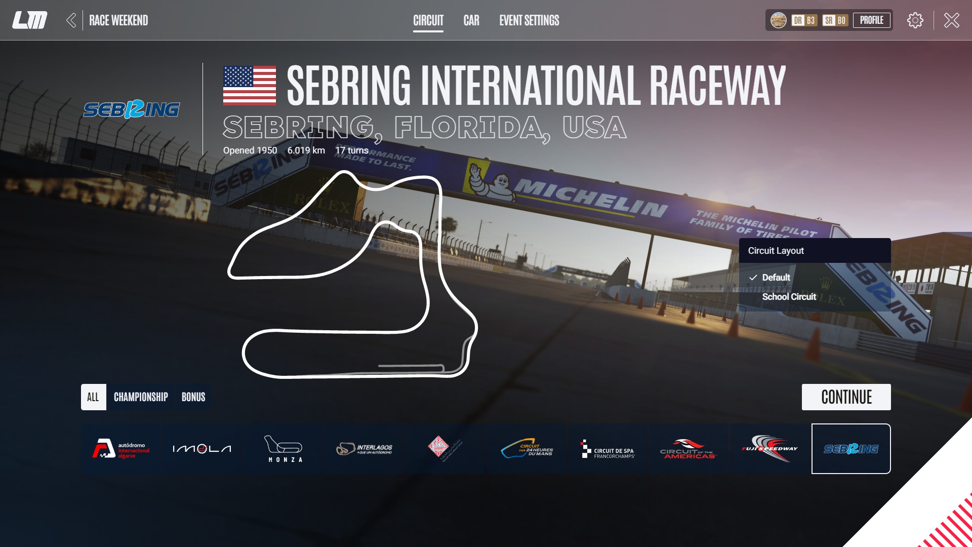 Track: Sebring International Raceway International