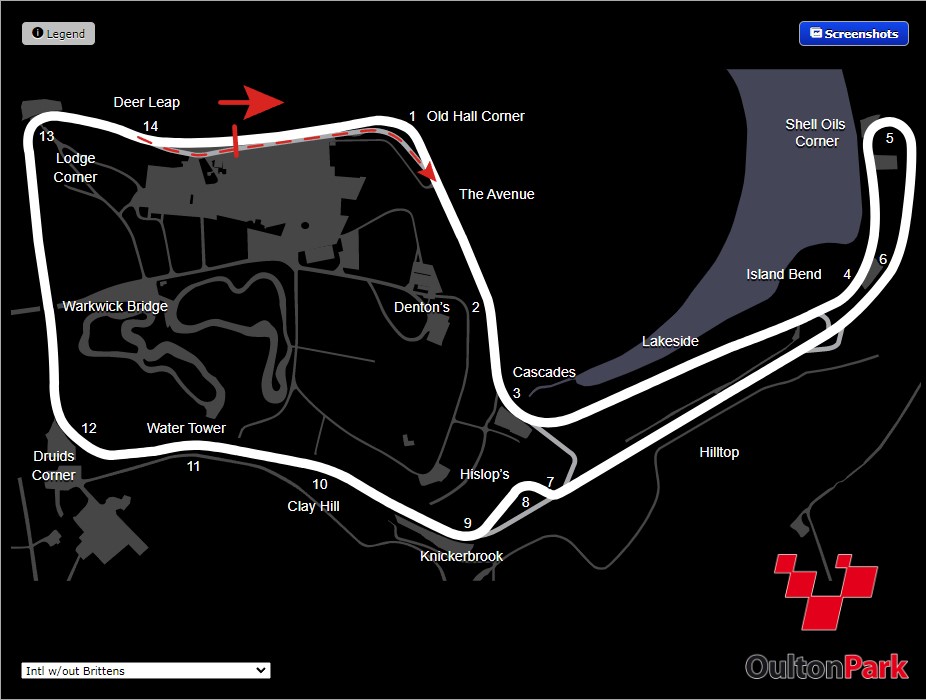 Track: Oulton Park Circuit Intl w/out Brittens