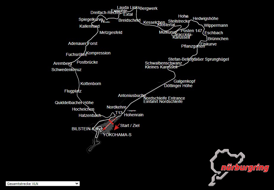 Track: Nürburgring Combined Gesamtstrecke VLN