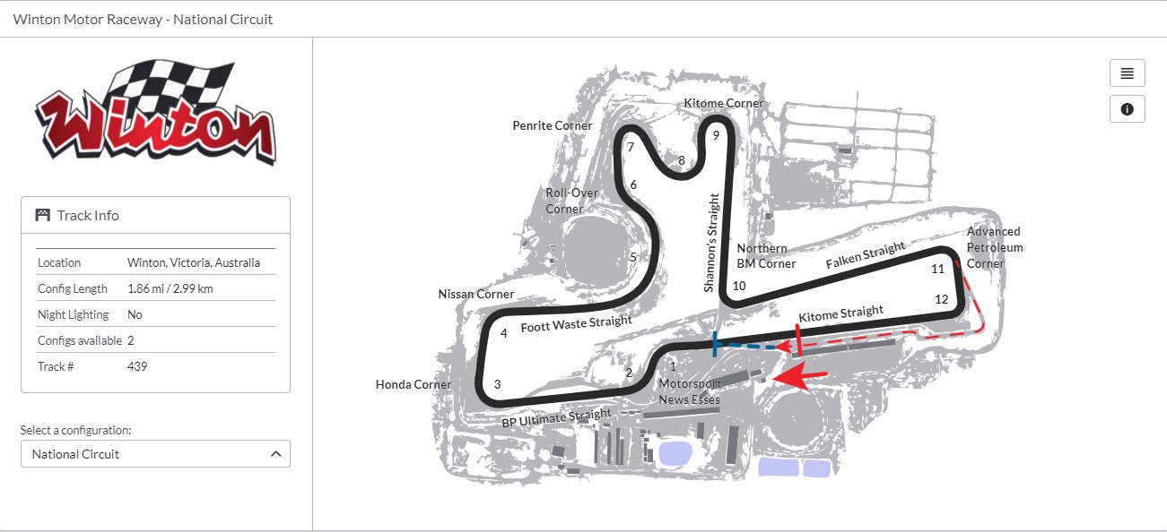 Track: Winton Motor Raceway National Circuit